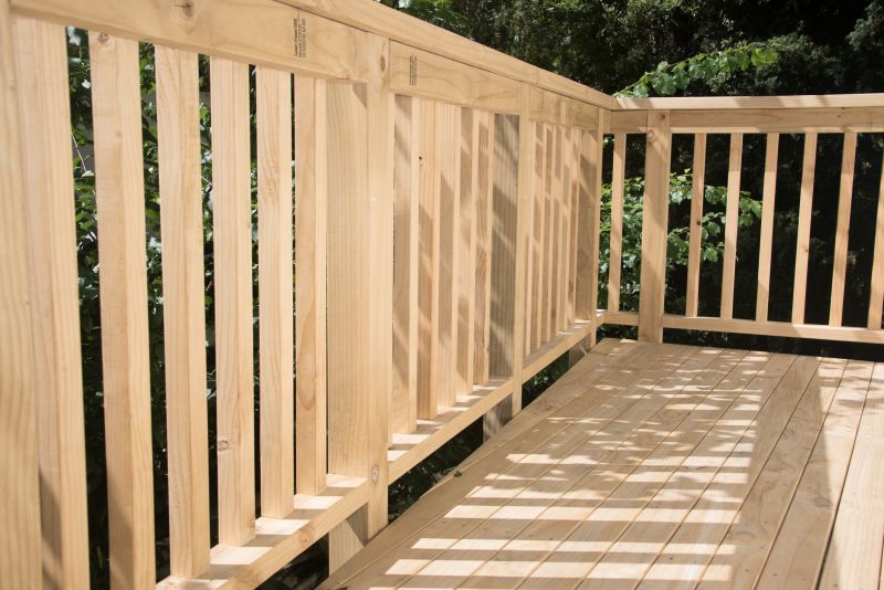 Wooden Covered Deck