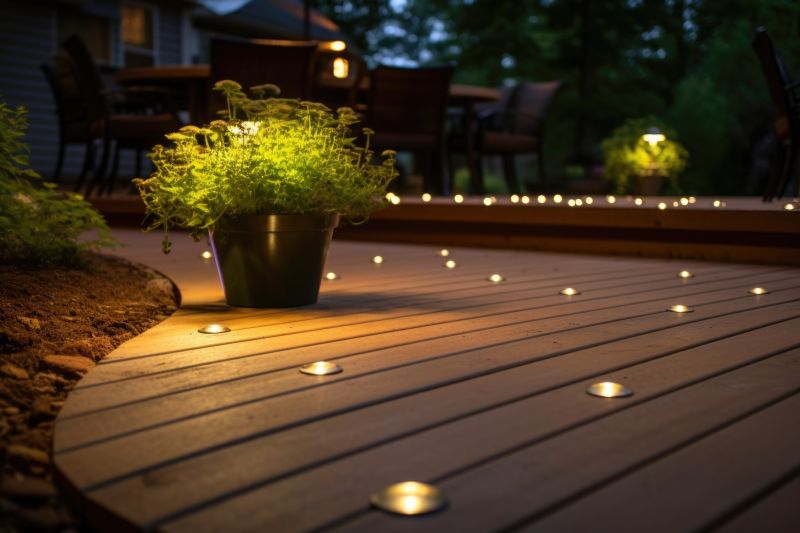 Outdoor Deck with Lighting