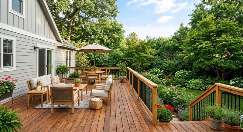 Wooden Patio Installation in Boston, MA
